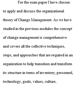 Organizational Development Mid Term Exam Assignment 1
